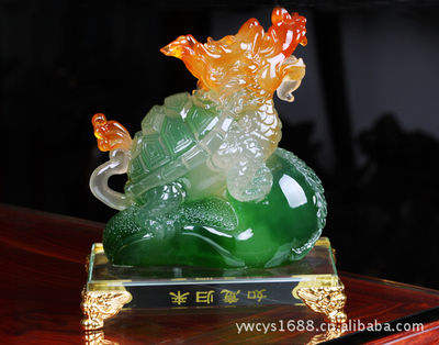 招財(cái)納福，如意歸來(lái)——熱銷仿玉樹(shù)脂工藝品龍龜貔貅鑒賞